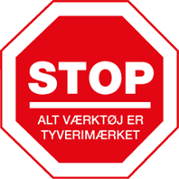 STOP etiketter 10 cm